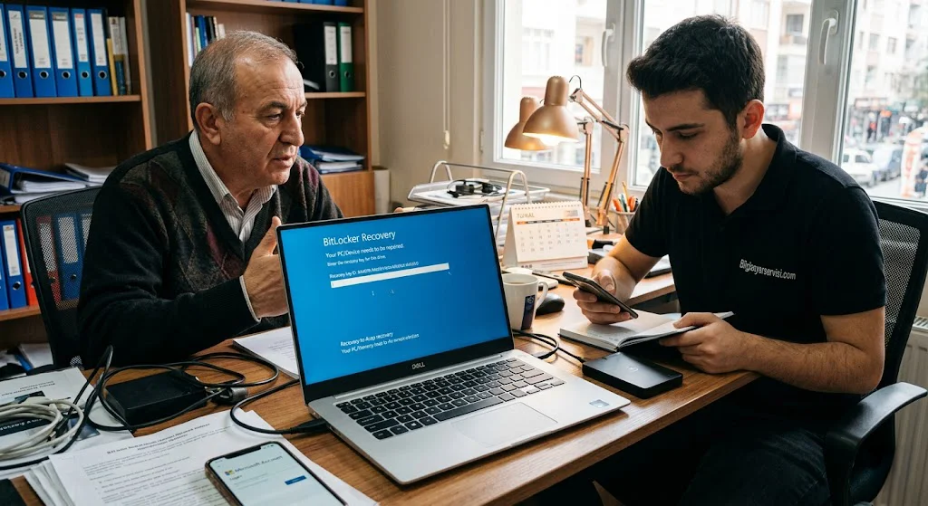 BIOS güncellemesi sonrası çıkan BitLocker kurtarma ekranı