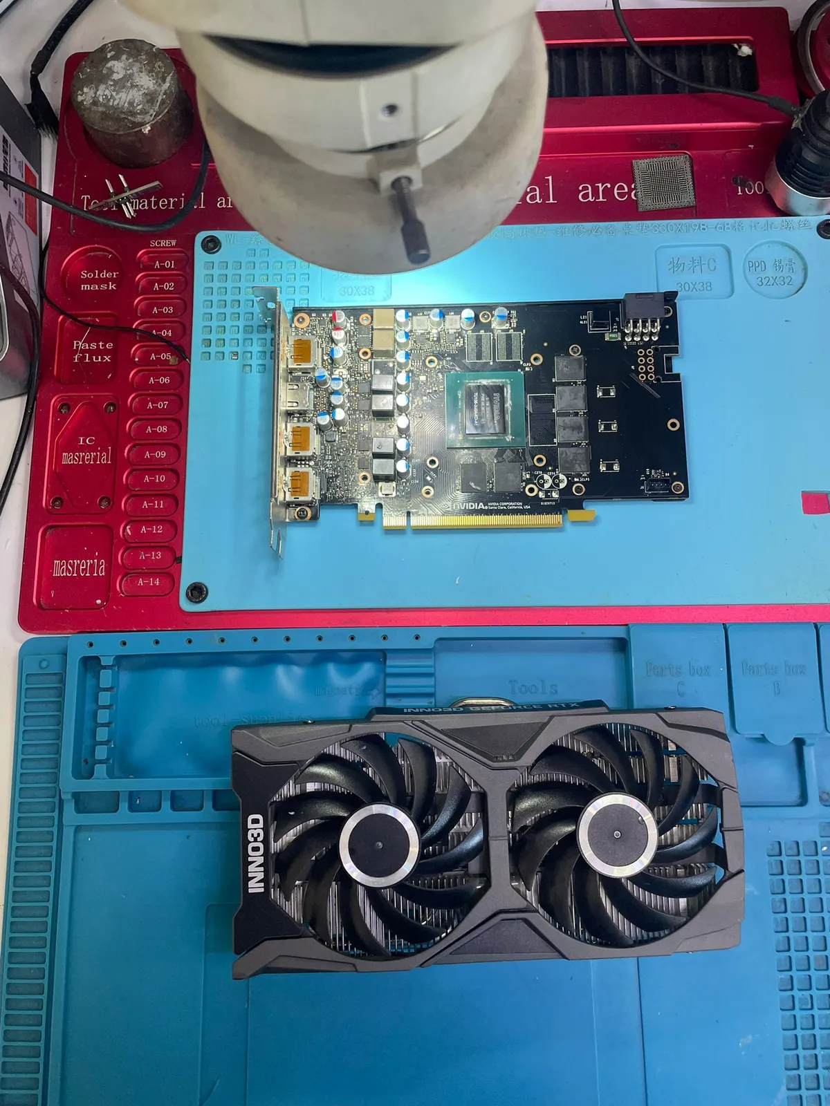 Ekran kartı tamiri sırasında mavi ekran hatasına neden olan GPU arızasının incelenmesi